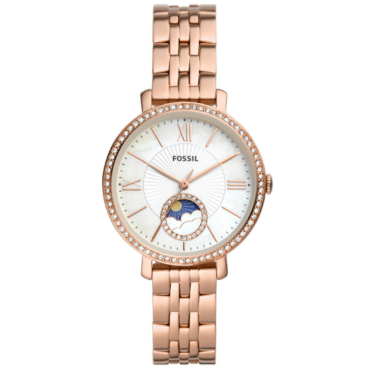 フォッシル FOSSIL 腕時計 レディース JACQUELINE サンムーン マルチファンクション ローズゴールドトーン ステンレススチールウォッチ ES5165
