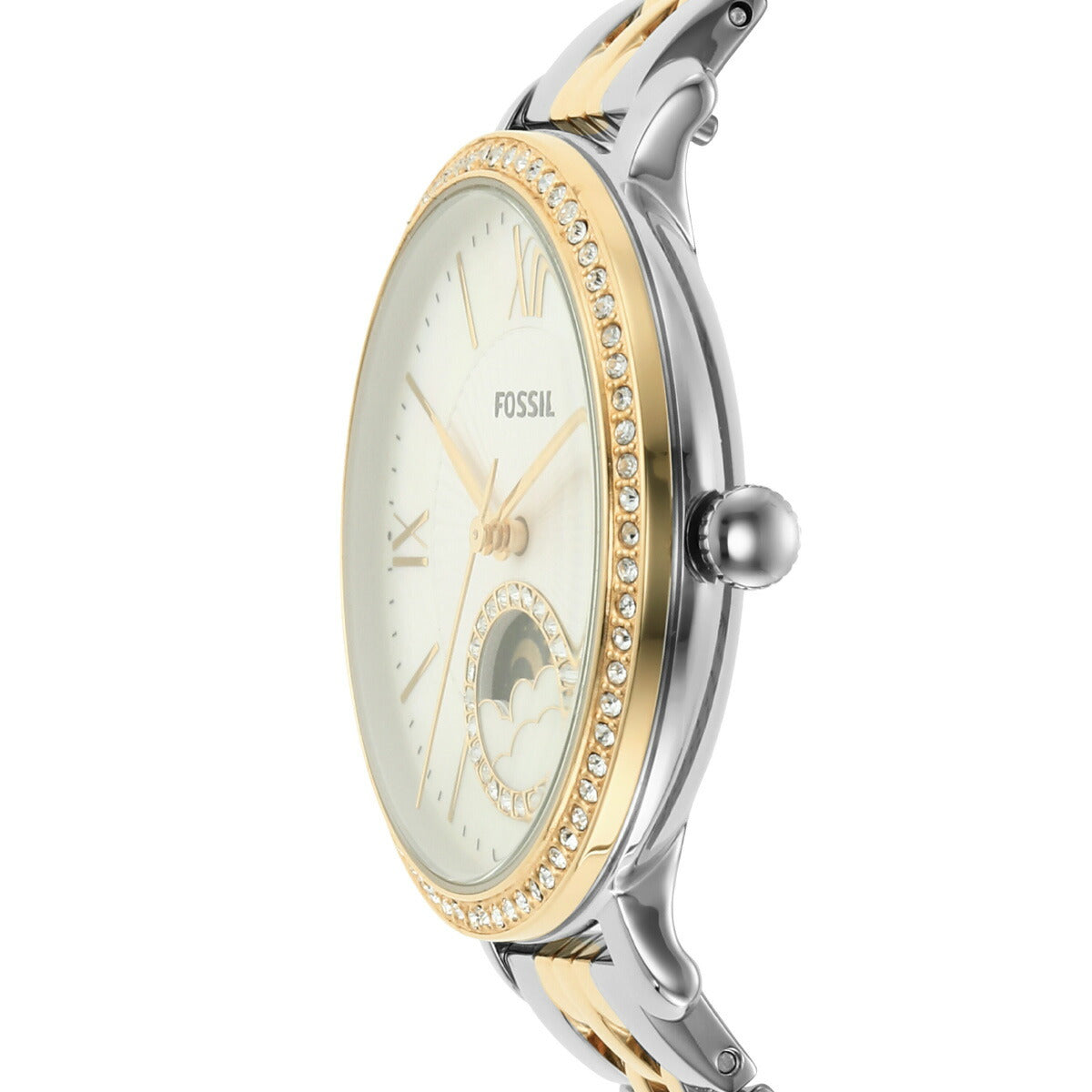 フォッシル FOSSIL 腕時計 レディース JACQUELINE サンムーン マルチファンクション ツートーン ステンレススチールウォッチ ES5166