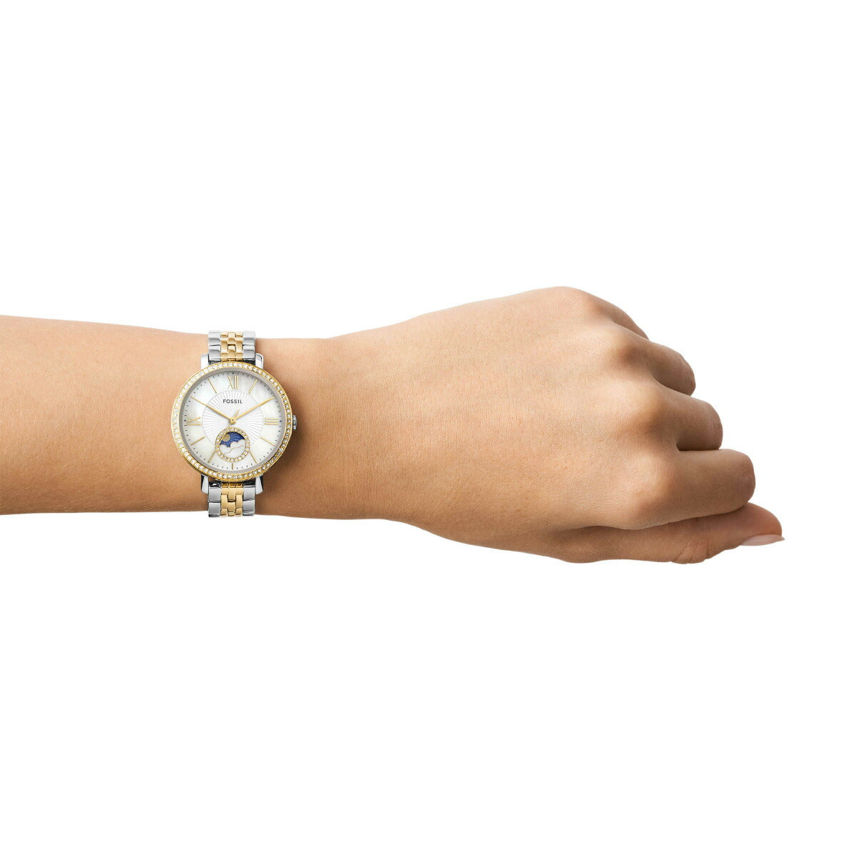 フォッシル FOSSIL 腕時計 レディース JACQUELINE サンムーン マルチファンクション ツートーン ステンレススチールウォッチ ES5166