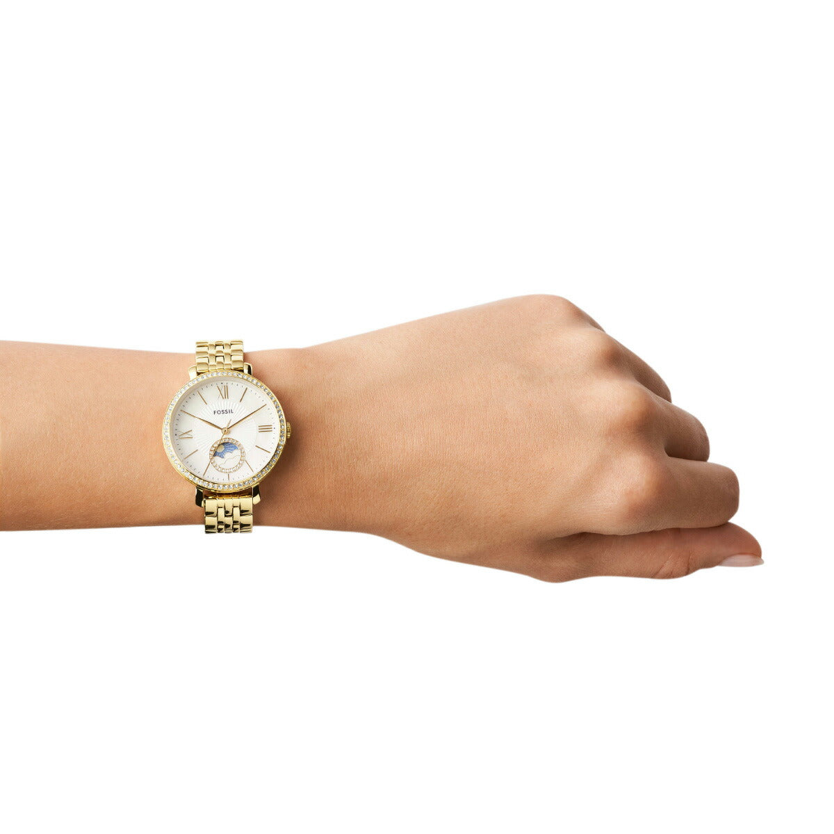 フォッシル FOSSIL 腕時計 レディース JACQUELINE サンムーン マルチファンクション ゴールドトーン ステンレススチールウォッチ ES5167