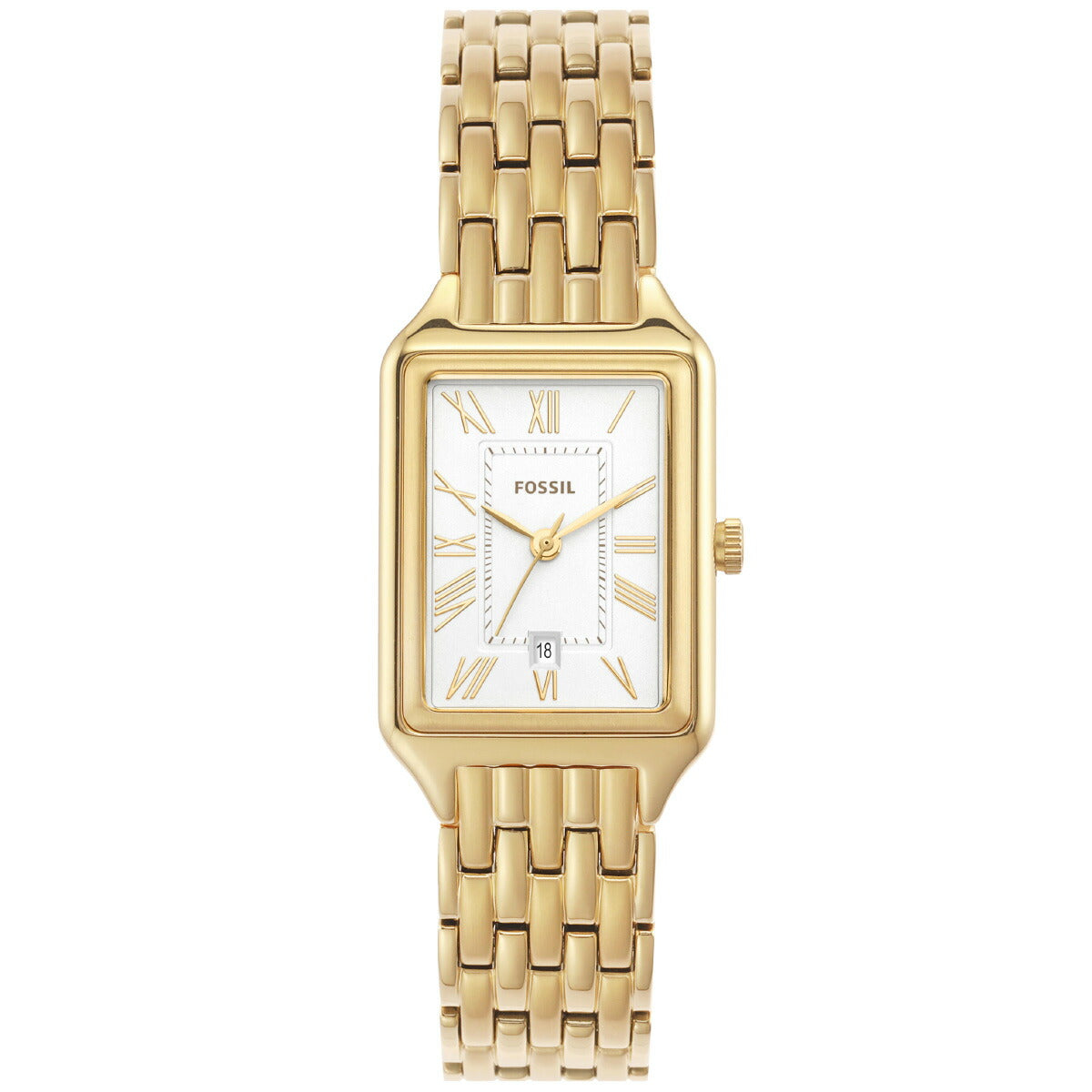 フォッシル FOSSIL 腕時計 レディース RAQUEL 三針デイト ゴールドトーン ステンレススチールウォッチ ES5220
