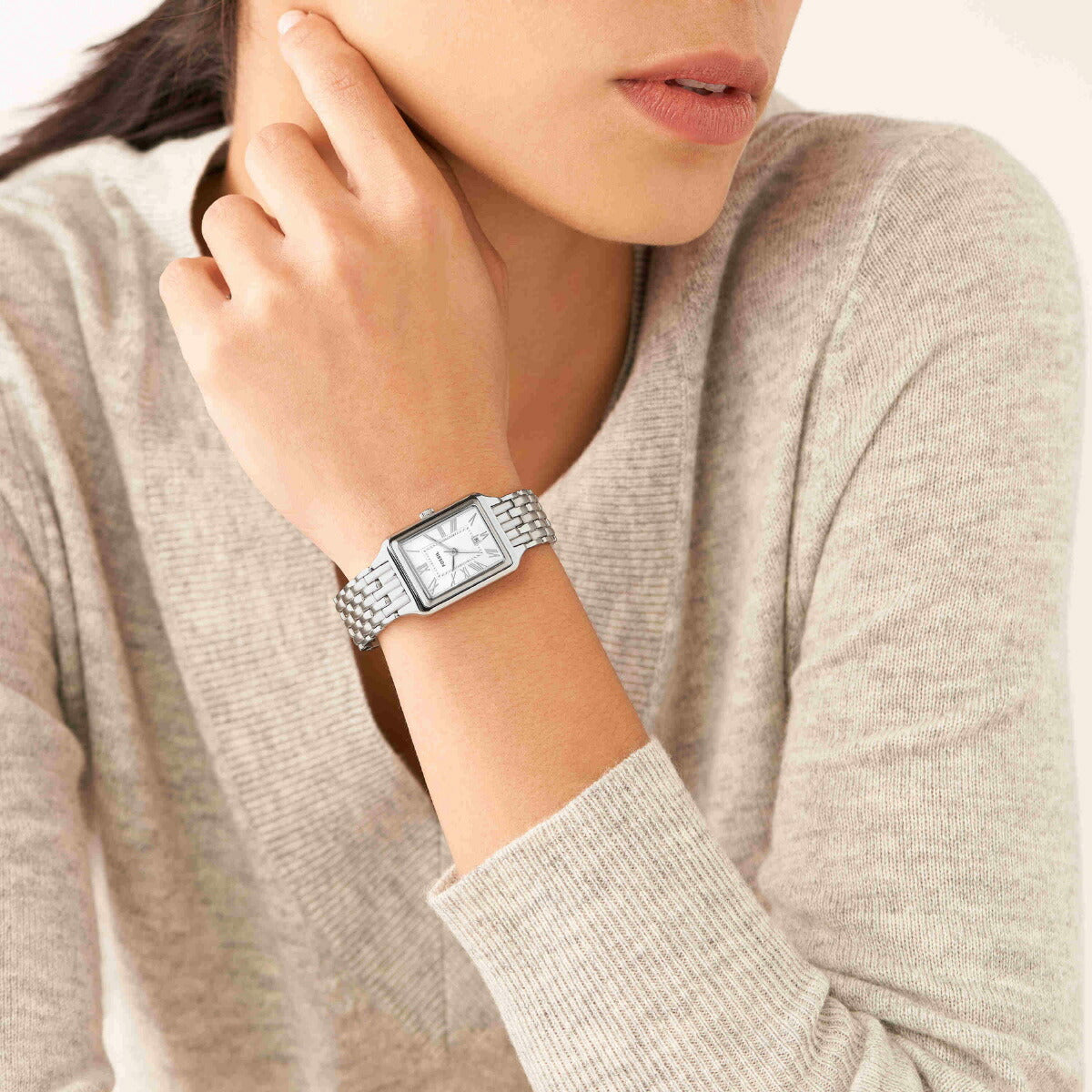 フォッシル FOSSIL 腕時計 レディース RAQUEL 三針デイト ステンレススチールウォッチ ES5221