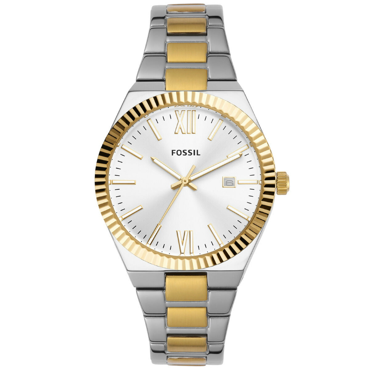 フォッシル FOSSIL 腕時計 レディース SCARLETTE 三針デイト ツートーン ステンレススチールウォッチ ES5259