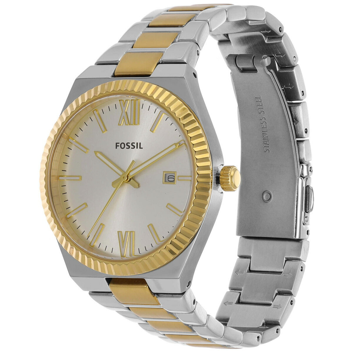 フォッシル FOSSIL 腕時計 レディース SCARLETTE 三針デイト ツートーン ステンレススチールウォッチ ES5259