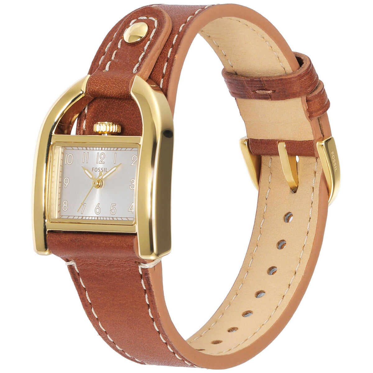 フォッシル FOSSIL 腕時計 レディース HARWELL 三針 ミディアムブラウン レザーウォッチ ES5264