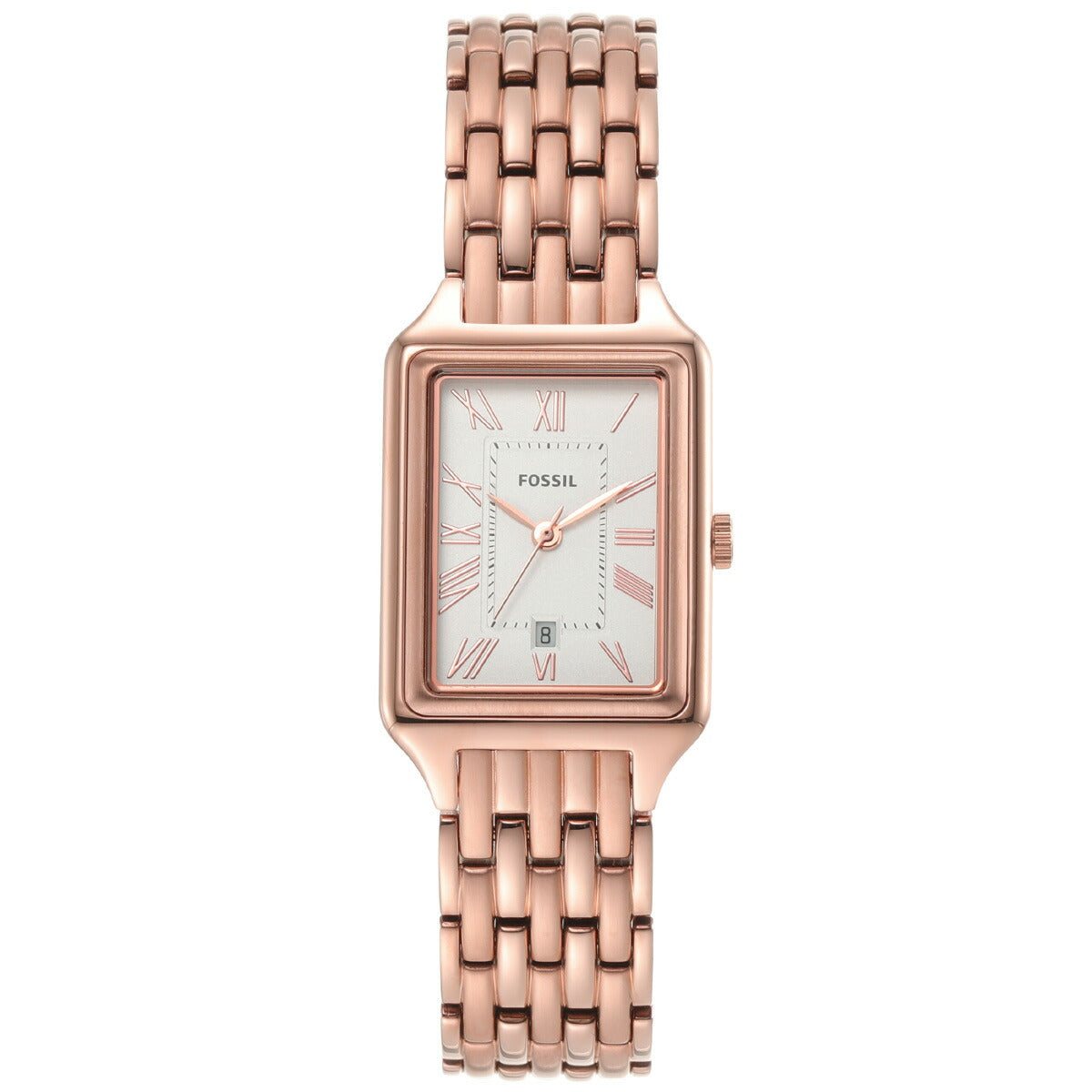 フォッシル FOSSIL 腕時計 レディース RAQUEL 三針デイト ローズゴールドトーン ステンレススチールウォッチ ES5271