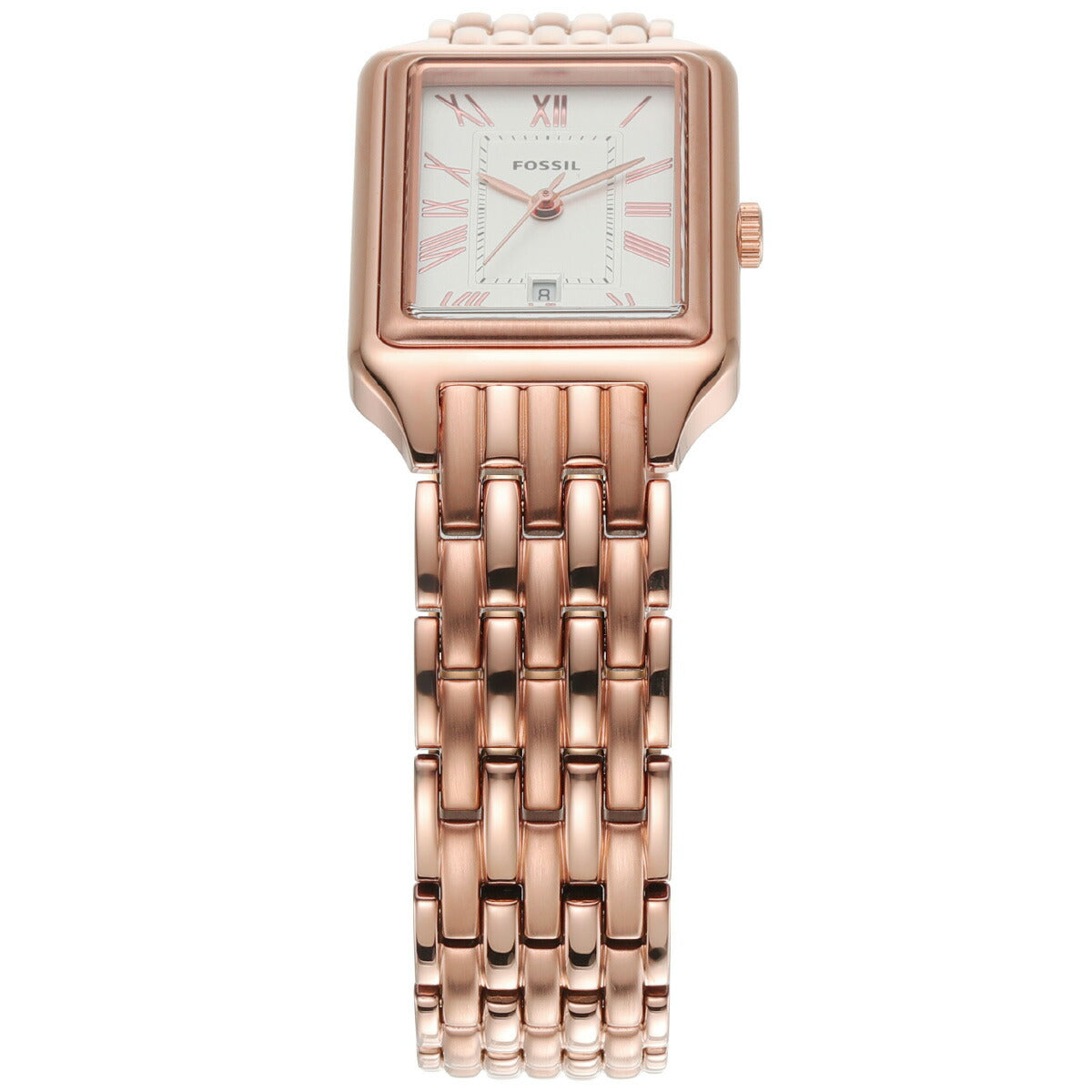 フォッシル FOSSIL 腕時計 レディース RAQUEL 三針デイト ローズゴールドトーン ステンレススチールウォッチ ES5271