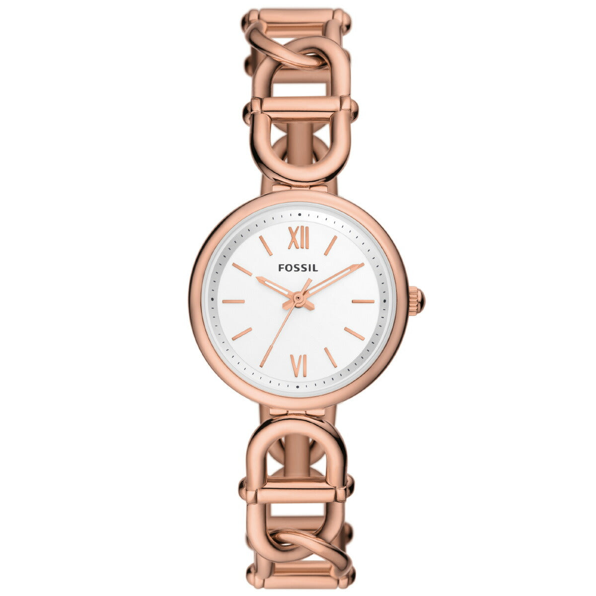 フォッシル FOSSIL 腕時計 レディース CARLIE 三針 ローズゴールドトーン ステンレススチールウォッチ ES5273