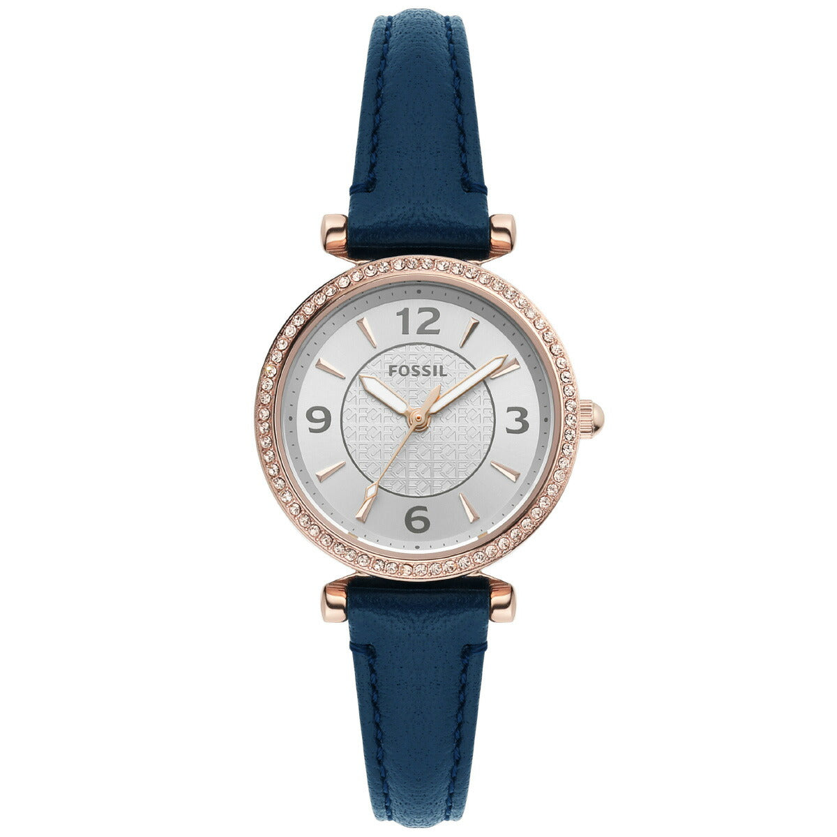 フォッシル FOSSIL 腕時計 レディース CARLIE 三針 ネイビー LiteHideレザーウォッチ ES5295