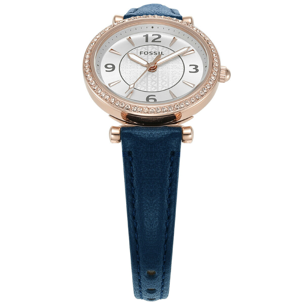 フォッシル FOSSIL 腕時計 レディース CARLIE 三針 ネイビー LiteHideレザーウォッチ ES5295