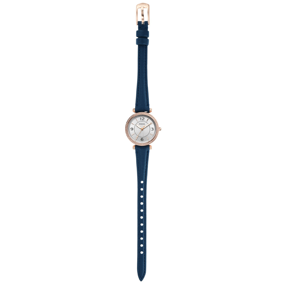 フォッシル FOSSIL 腕時計 レディース CARLIE 三針 ネイビー LiteHideレザーウォッチ ES5295