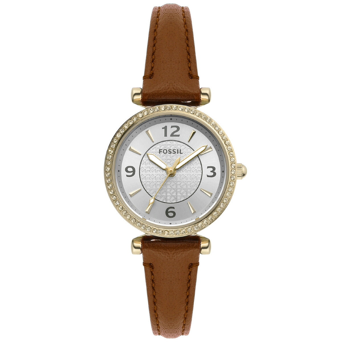 フォッシル FOSSIL 腕時計 レディース CARLIE 三針 ミディアムブラウン レザーウォッチ ES5297