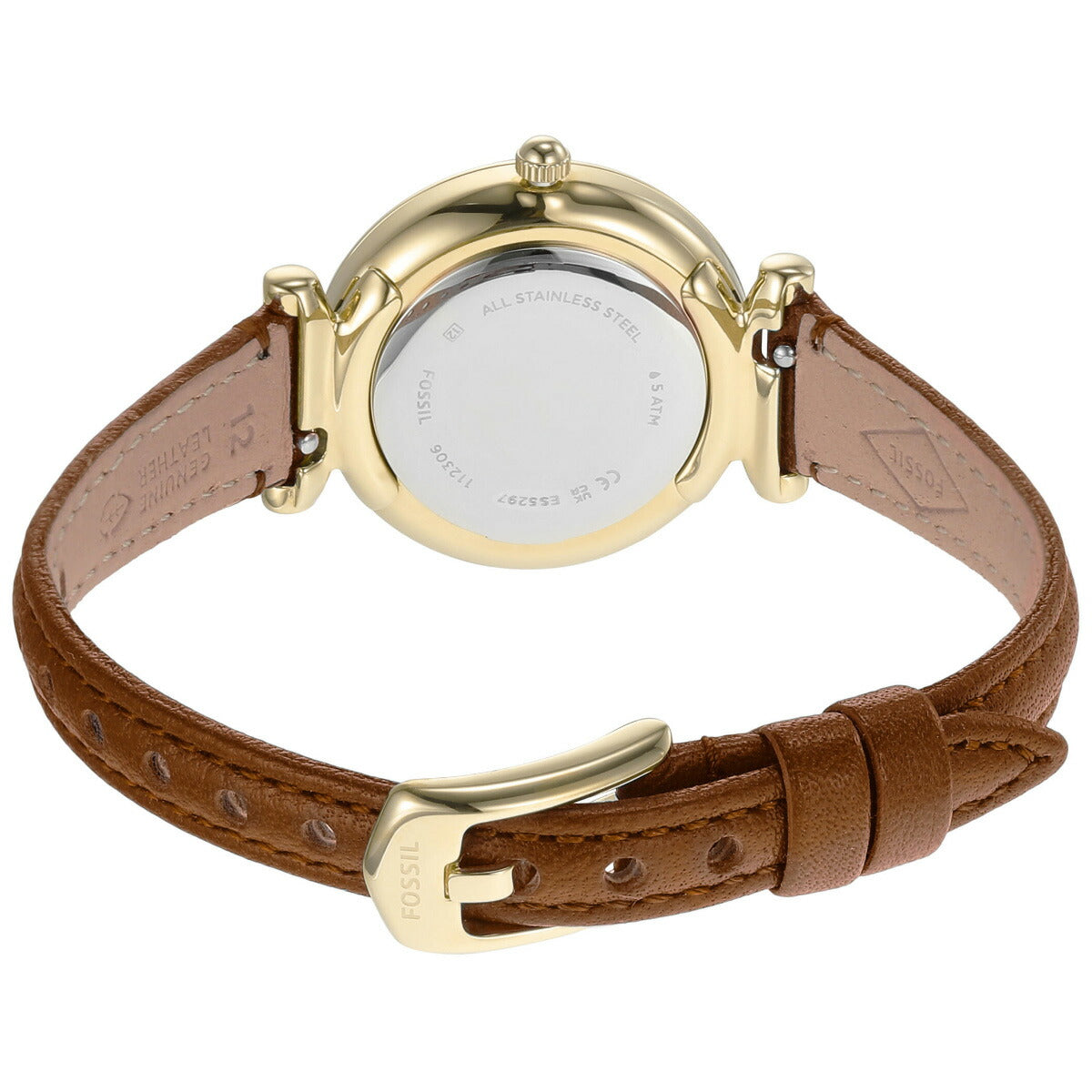 フォッシル FOSSIL 腕時計 レディース CARLIE 三針 ミディアムブラウン レザーウォッチ ES5297