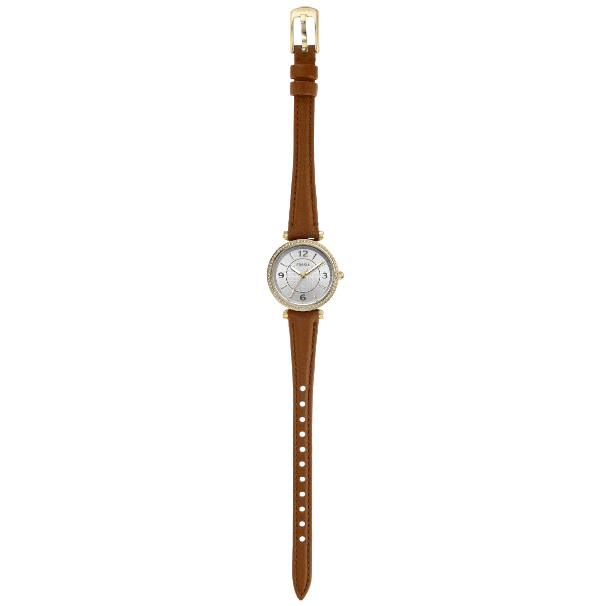 フォッシル FOSSIL 腕時計 レディース CARLIE 三針 ミディアムブラウン レザーウォッチ ES5297