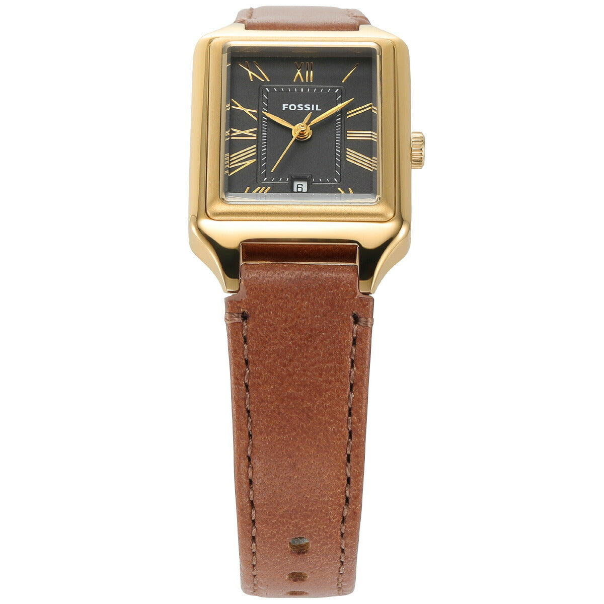 フォッシル FOSSIL 腕時計 レディース RAQUEL 三針デイト ミディアムブラウン レザーウォッチ ES5303