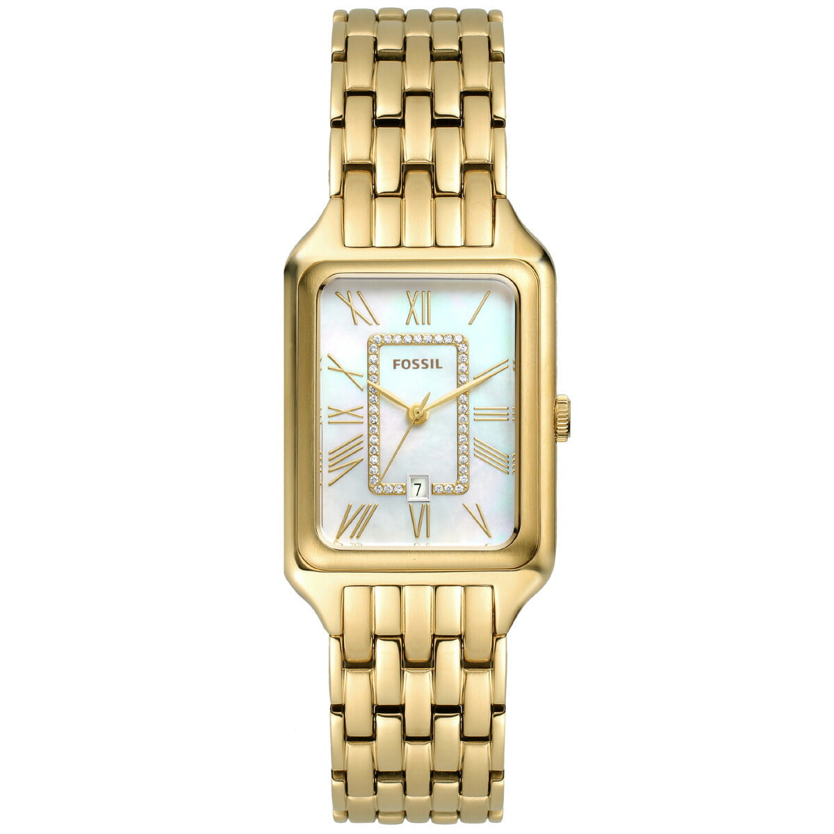 フォッシル FOSSIL 腕時計 レディース RAQUEL 三針デイト ゴールドトーン ステンレススチールウォッチ ES5304
