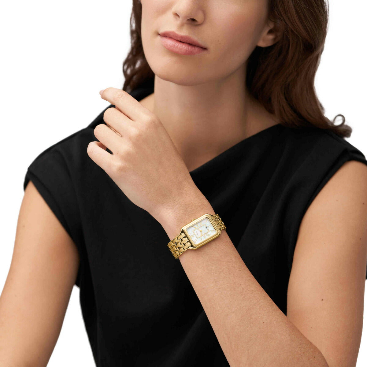 フォッシル FOSSIL 腕時計 レディース RAQUEL 三針デイト ゴールドトーン ステンレススチールウォッチ ES5304