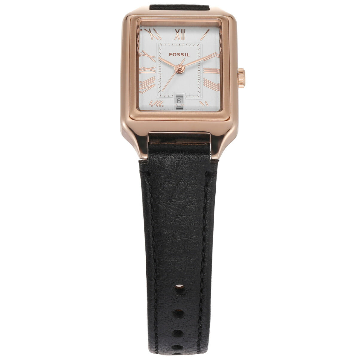 フォッシル FOSSIL 腕時計 レディース RAQUEL 三針デイト ブラック LiteHideレザーウォッチ ES5310
