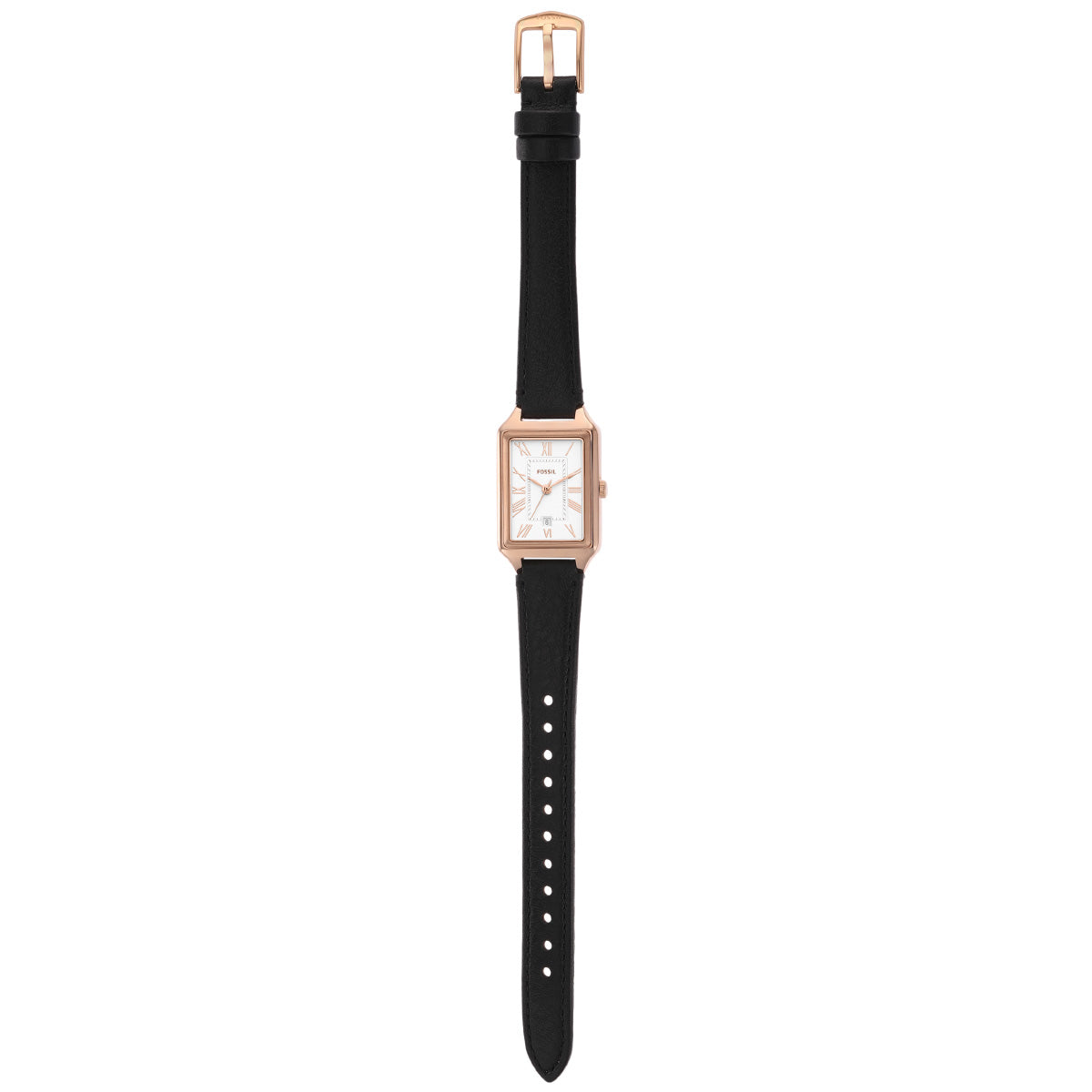 フォッシル FOSSIL 腕時計 レディース RAQUEL 三針デイト ブラック LiteHideレザーウォッチ ES5310