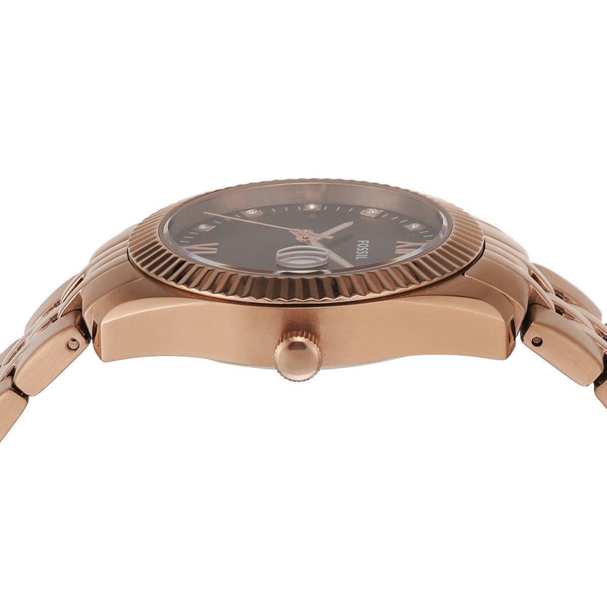 フォッシル FOSSIL 腕時計 レディース SCARLETTE 三針デイト ローズゴールドトーン ステンレススチールウォッチ ES5324