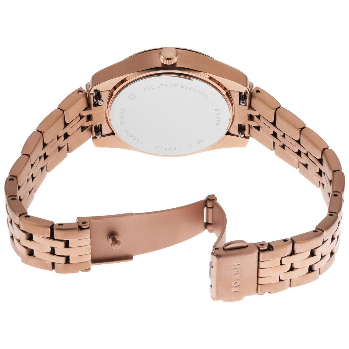 フォッシル FOSSIL 腕時計 レディース SCARLETTE 三針デイト ローズゴールドトーン ステンレススチールウォッチ ES5324