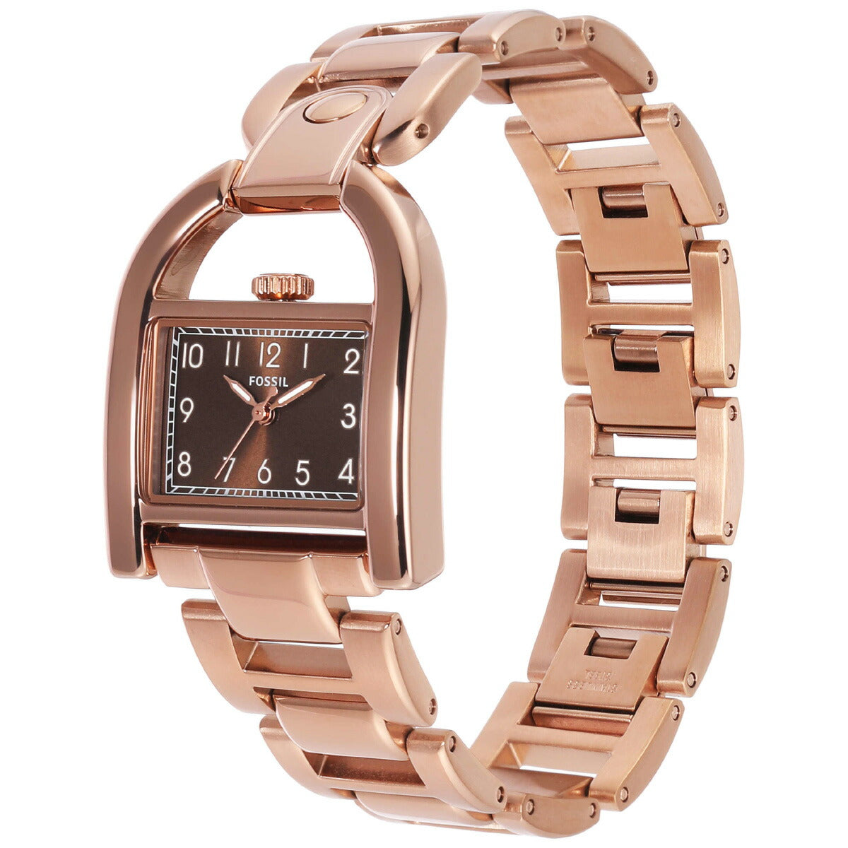 フォッシル FOSSIL 腕時計 レディース HARWELL 三針 ローズゴールドトーン ステンレススチールウォッチ ES5328