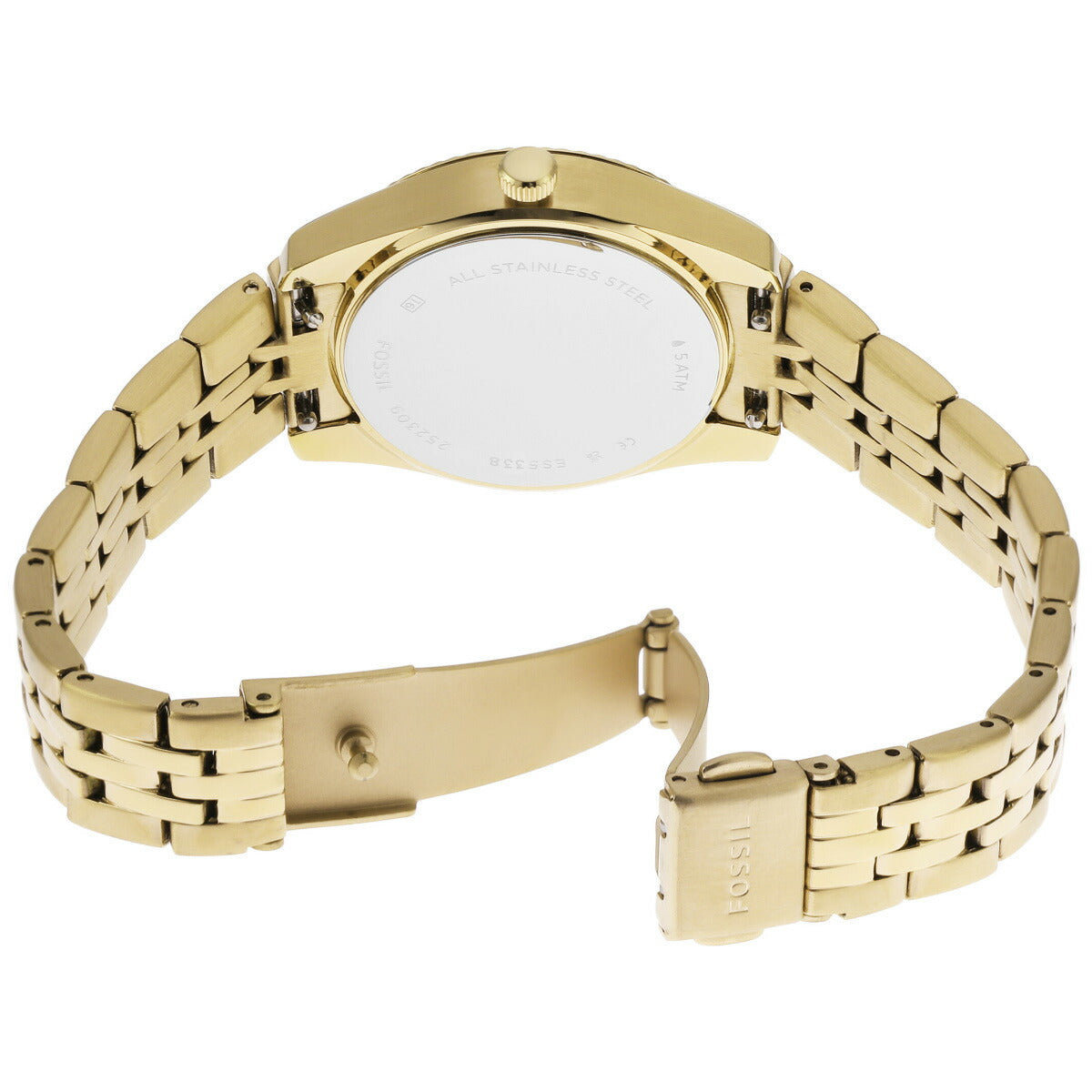 フォッシル FOSSIL 腕時計 レディース SCARLETTE 三針デイト ゴールドトーン ステンレススチールウォッチ ES5338