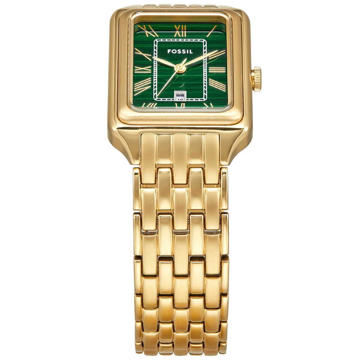 フォッシル FOSSIL 腕時計 レディース RAQUEL 三針デイト ゴールドトーン ステンレススチールウォッチ ES5341