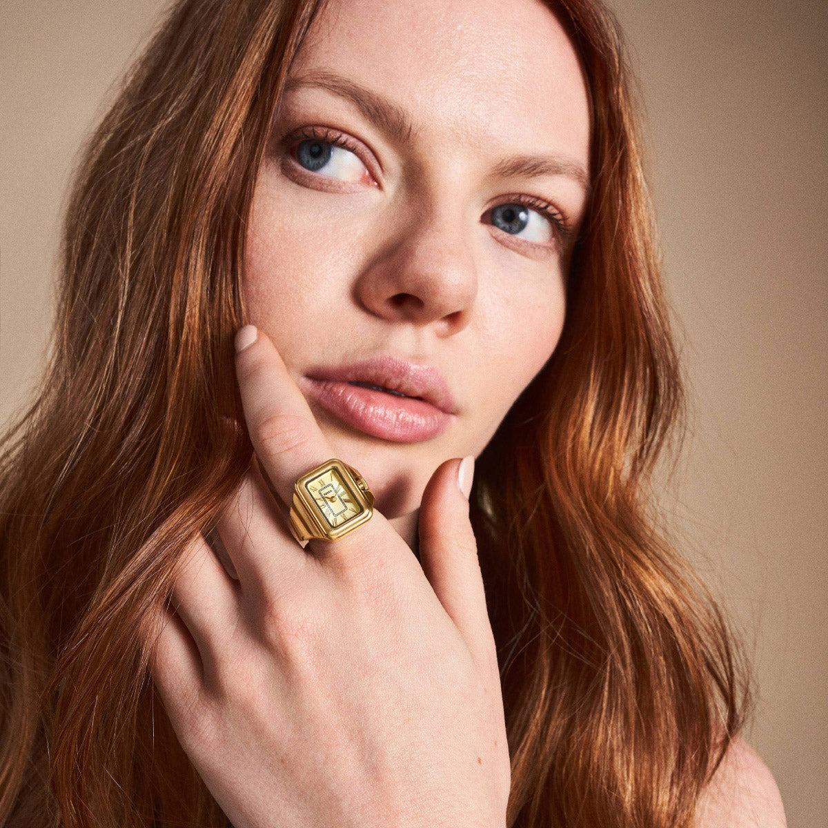 フォッシル FOSSIL リングウォッチ 時計 指輪 レディース RAQUEL 二針 ゴールドトーン ステンレススチール ウォッチリング ES5343
