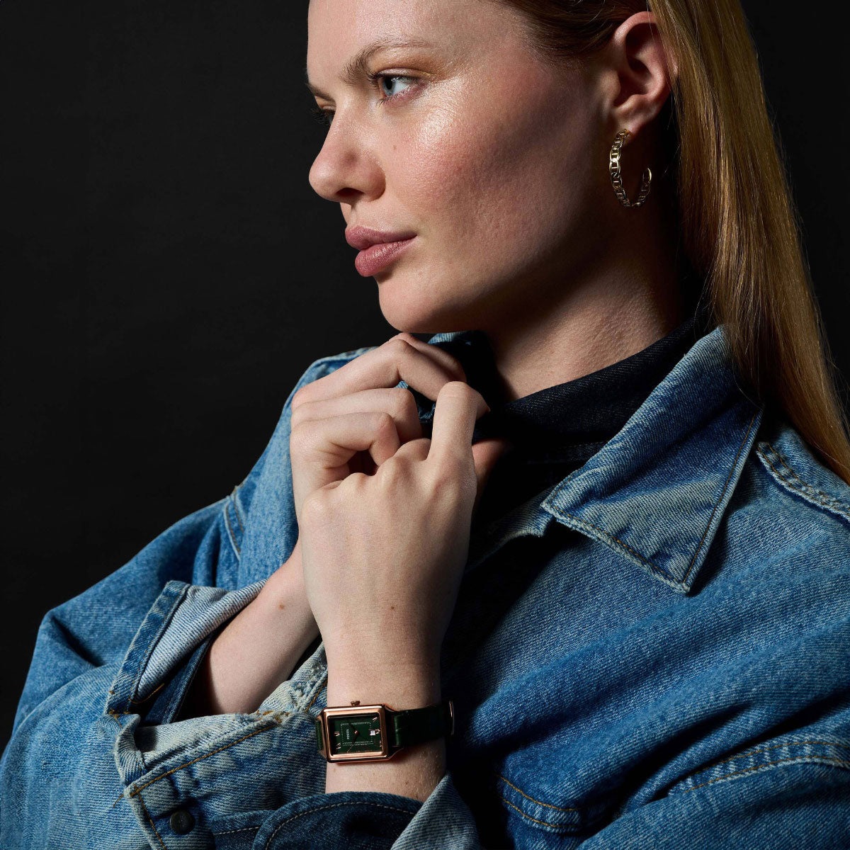 フォッシル FOSSIL 腕時計 レディース RAQUEL 三針デイト グリーンクロコ LiteHide レザーウォッチ ES5366