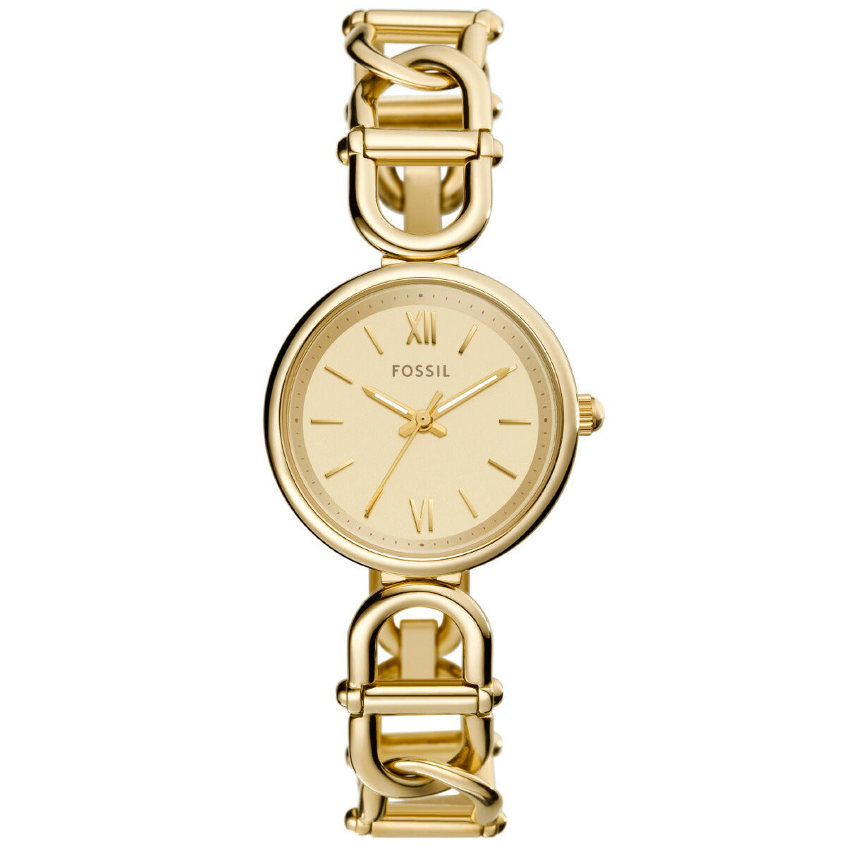 フォッシル FOSSIL 腕時計 レディース CARLIE 三針 ゴールドトーン ステンレススチールウォッチ ES5375
