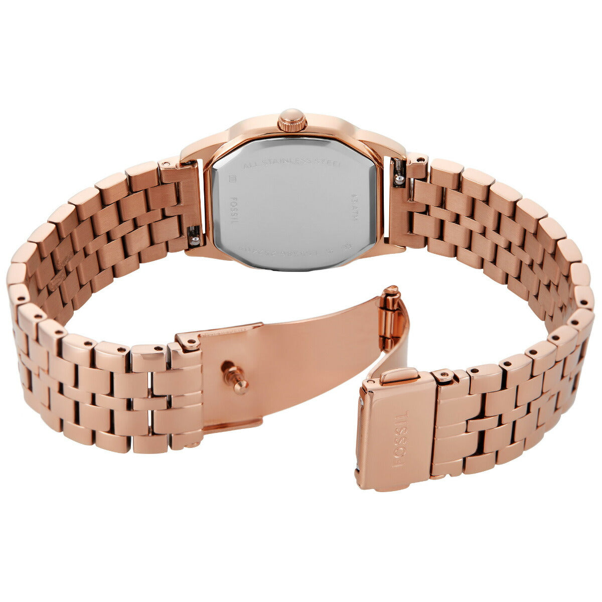 フォッシル FOSSIL 腕時計 レディース HARLOW 三針 ローズゴールドトーン ステンレススチールウォッチ ES5386