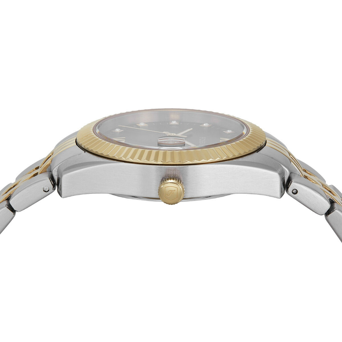 フォッシル FOSSIL 腕時計 レディース SCARLETTE 三針デイト ツートーン ステンレススチールウォッチ ES5388