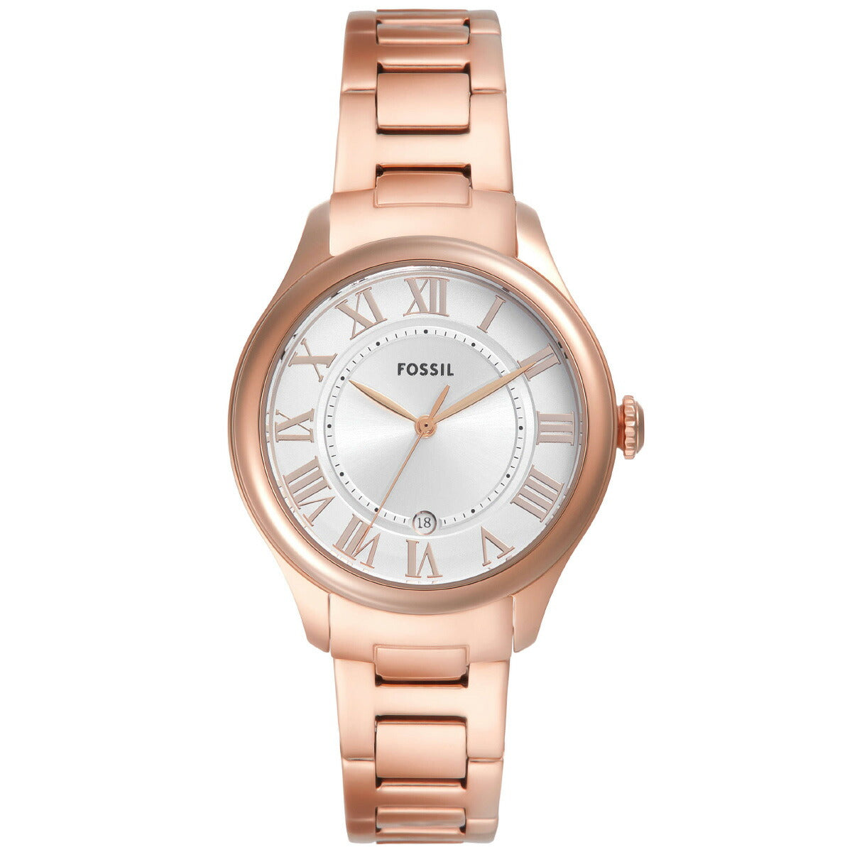 フォッシル FOSSIL 腕時計 レディース GILMORE 三針デイト ローズゴールドトーン ステンレススチールウォッチ ES5394【2025 新作】