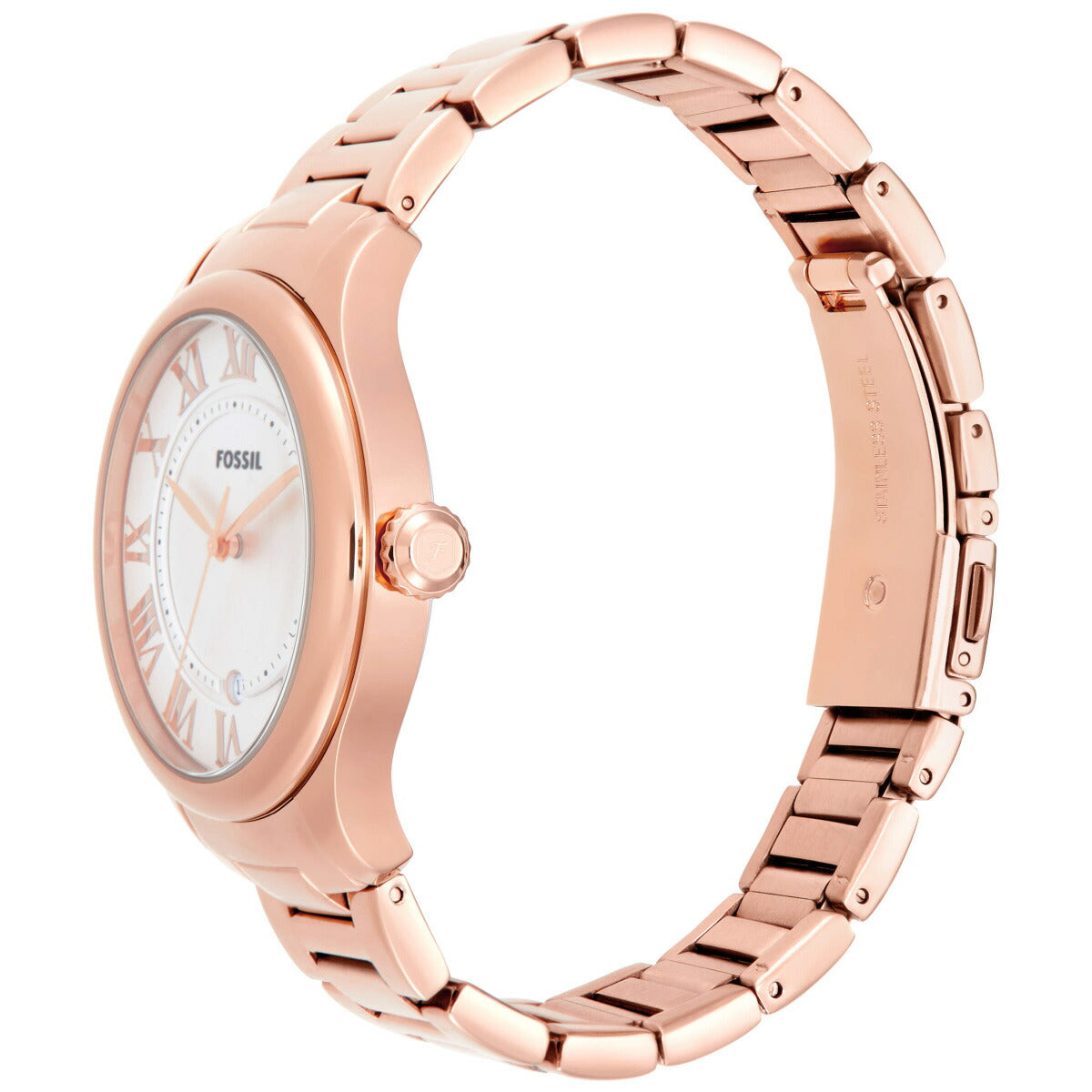 フォッシル FOSSIL 腕時計 レディース GILMORE 三針デイト ローズゴールドトーン ステンレススチールウォッチ ES5394【2025 新作】