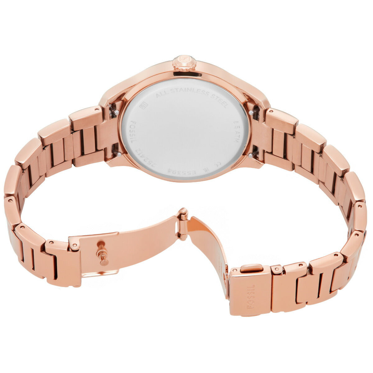 フォッシル FOSSIL 腕時計 レディース GILMORE 三針デイト ローズゴールドトーン ステンレススチールウォッチ ES5394【2025 新作】