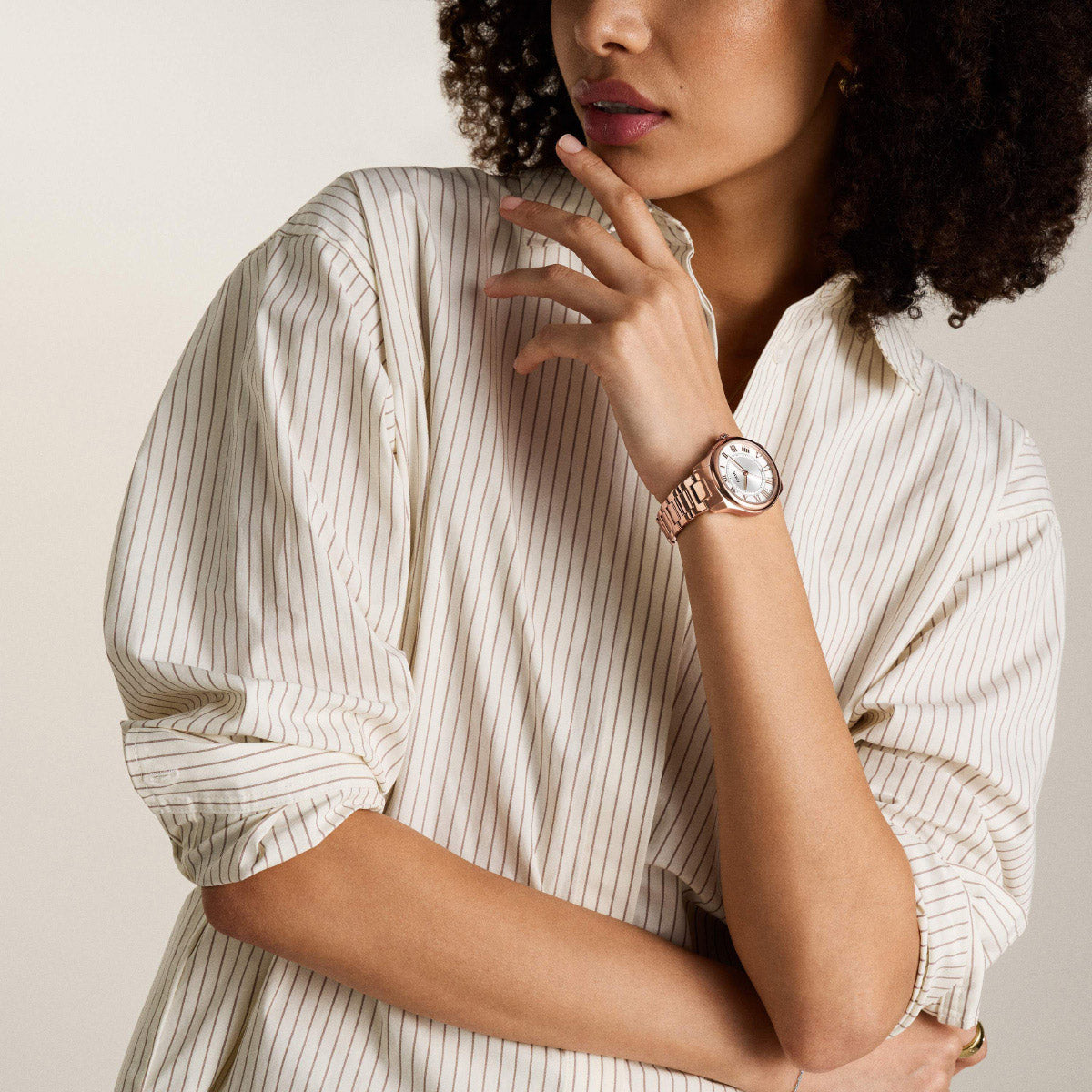フォッシル FOSSIL 腕時計 レディース GILMORE 三針デイト ローズゴールドトーン ステンレススチールウォッチ ES5394【2025 新作】