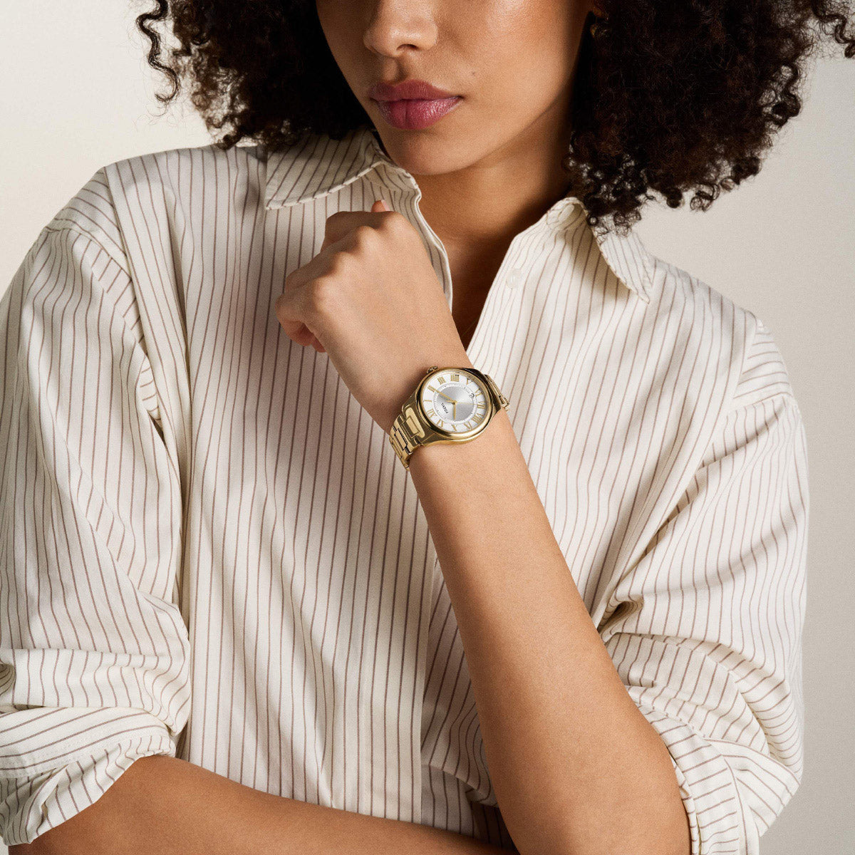 フォッシル FOSSIL 腕時計 レディース GILMORE 三針デイト ゴールドトーン ステンレススチールウォッチ ES5395【2025 新作】