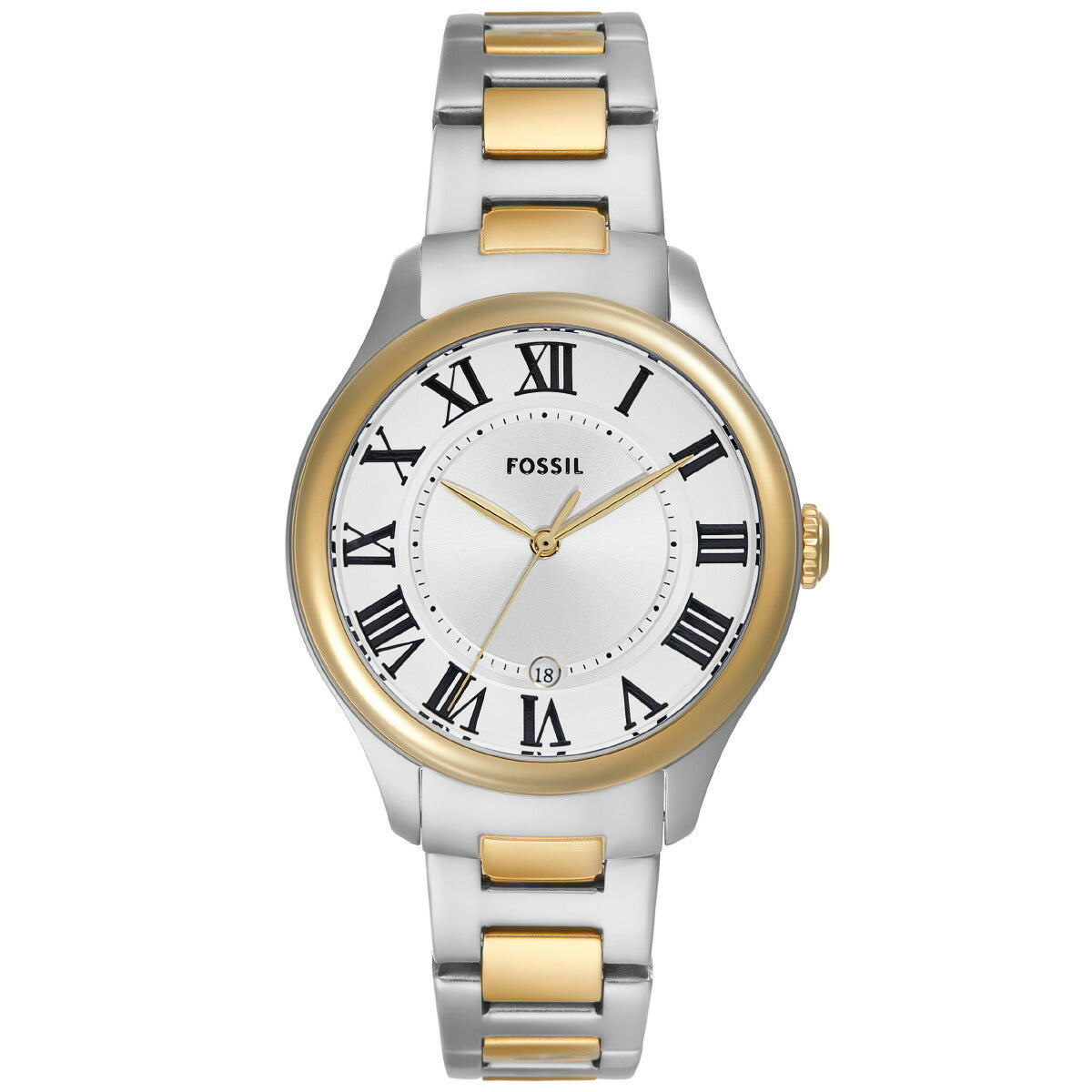 フォッシル FOSSIL 腕時計 レディース GILMORE 三針デイト ツートーン ステンレススチールウォッチ ES5396【2025 新作】
