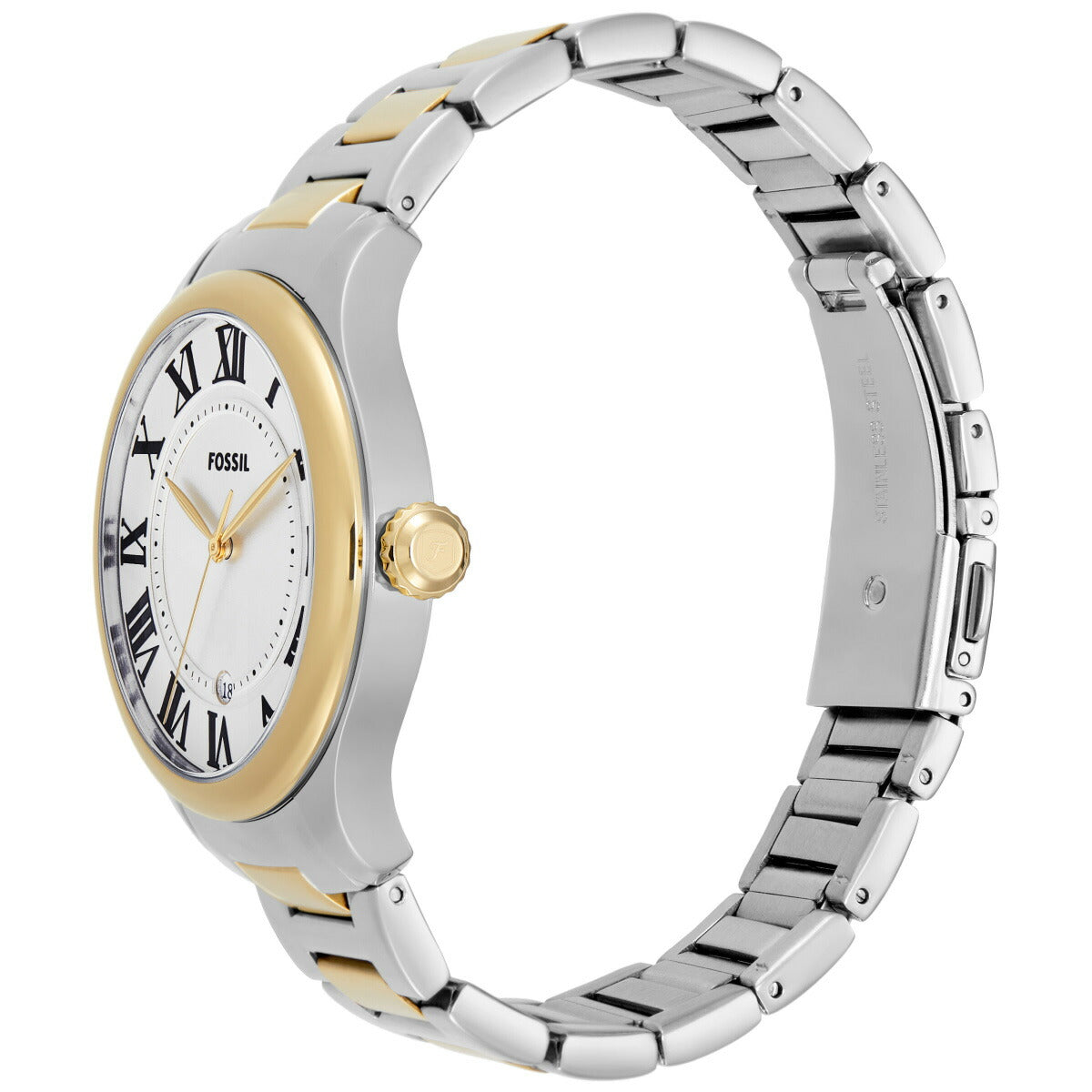 フォッシル FOSSIL 腕時計 レディース GILMORE 三針デイト ツートーン ステンレススチールウォッチ ES5396【2025 新作】