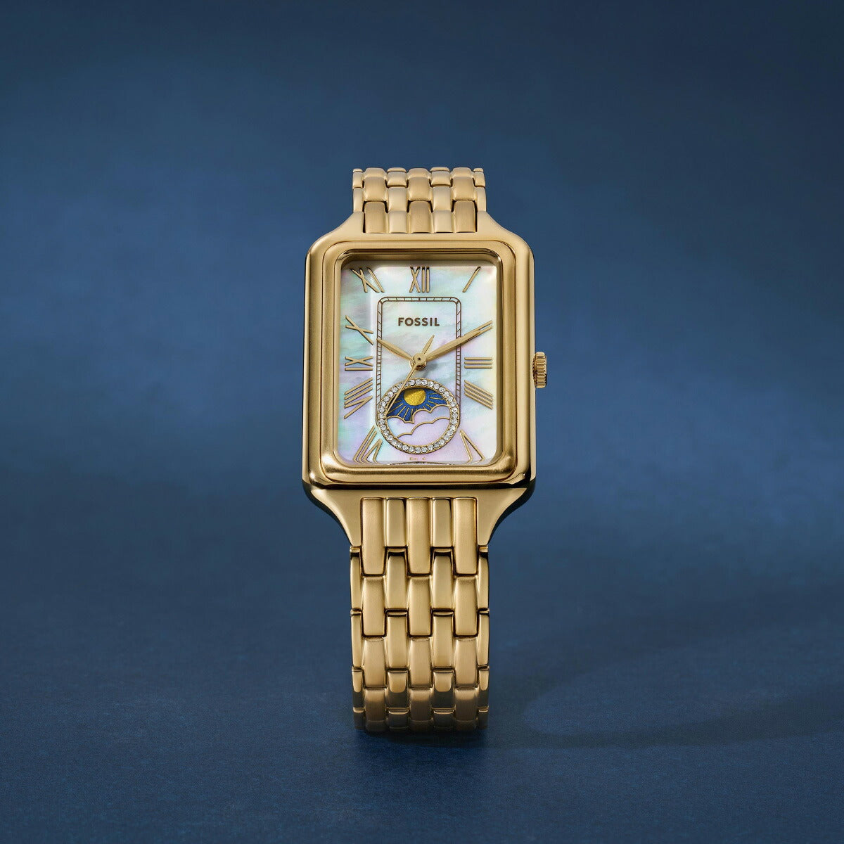 フォッシル FOSSIL 腕時計 レディース RAQUEL サンムーン マルチファンクション ゴールドトーン ステンレススチールウォッチ ES5398【2025 新作】