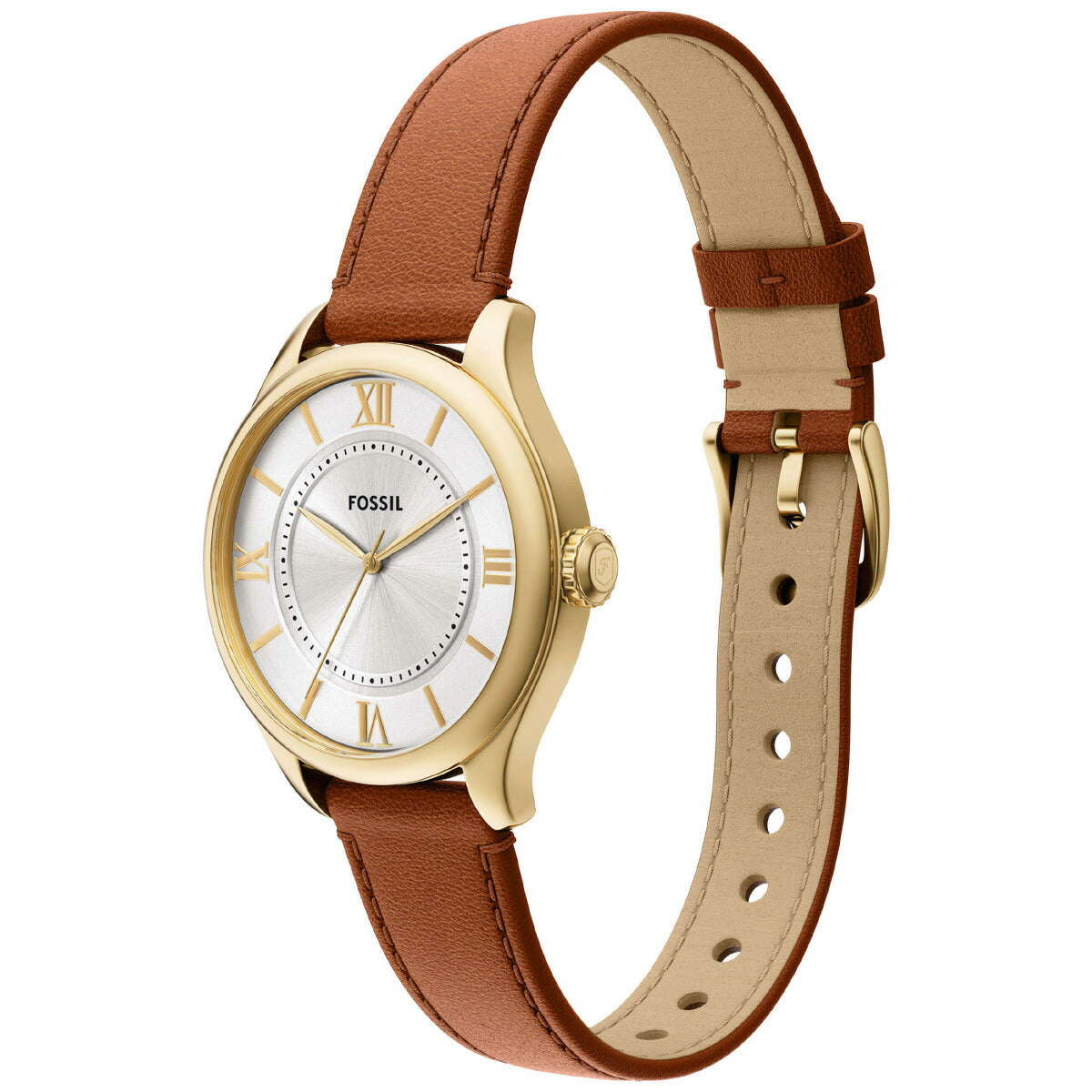 フォッシル FOSSIL 腕時計 レディース GILMORE 三針 ブラウン レザーウォッチ ES5423【2025 新作】