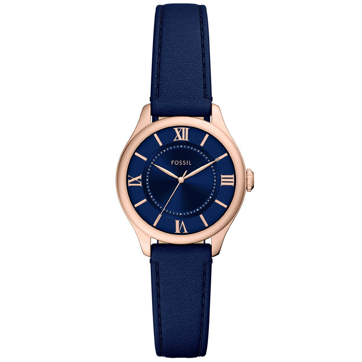 フォッシル FOSSIL 腕時計 レディース GILMORE 三針 ネイビー レザーウォッチ ES5424【2025 新作】