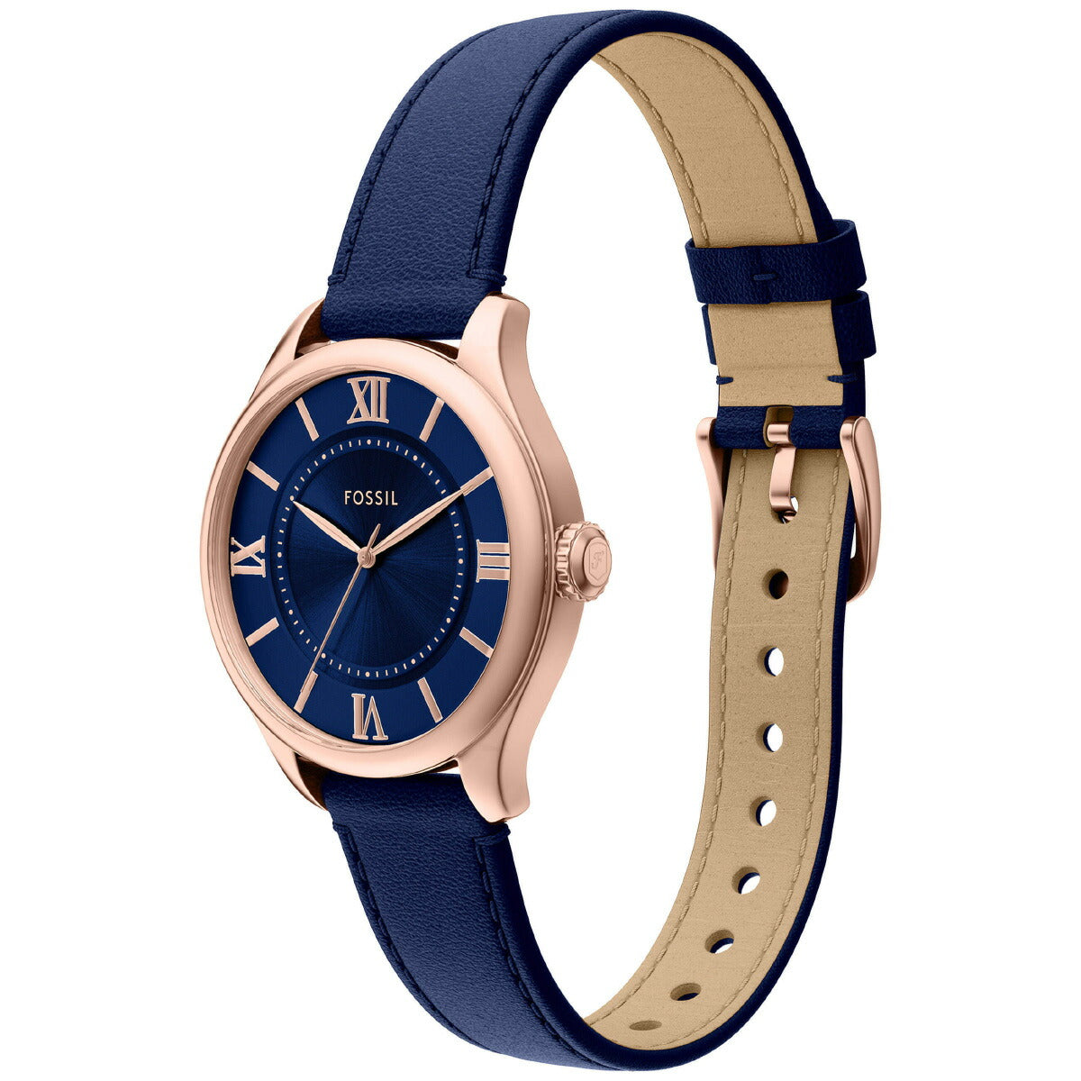 フォッシル FOSSIL 腕時計 レディース GILMORE 三針 ネイビー レザーウォッチ ES5424【2025 新作】