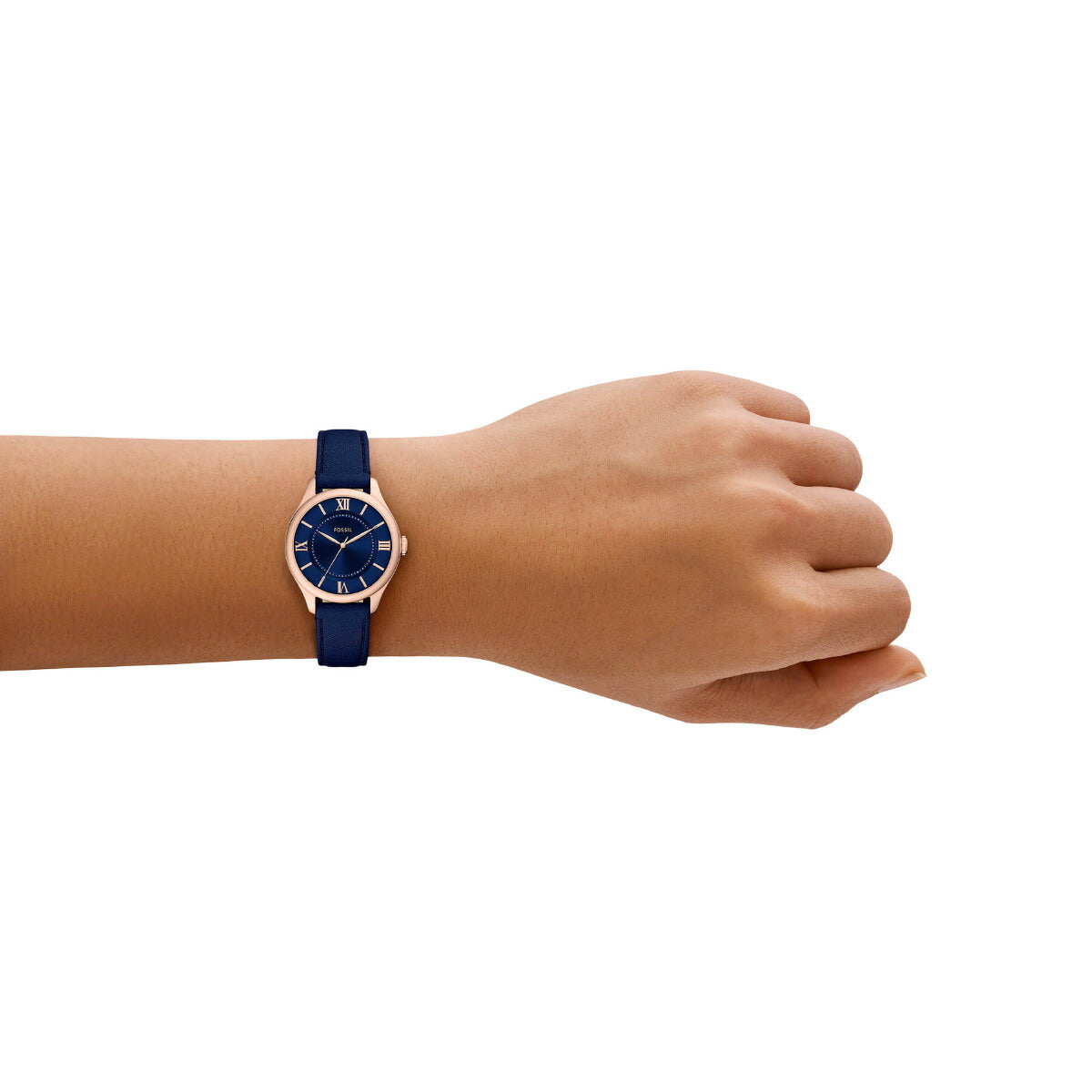 フォッシル FOSSIL 腕時計 レディース GILMORE 三針 ネイビー レザーウォッチ ES5424【2025 新作】