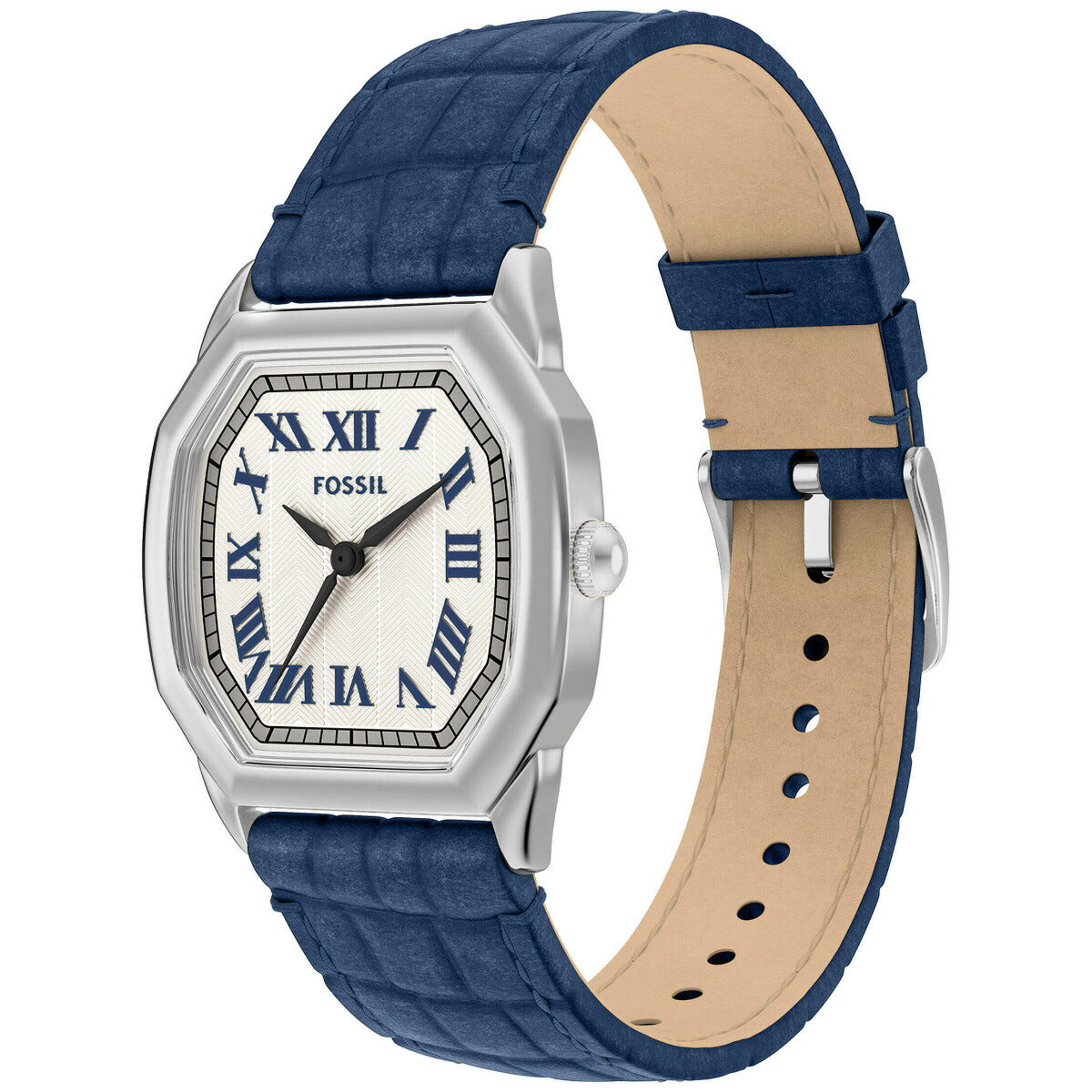 フォッシル FOSSIL 腕時計 レディース HARLOW 三針 ネイビー クロコレザーウォッチ ES5425【2025 新作】