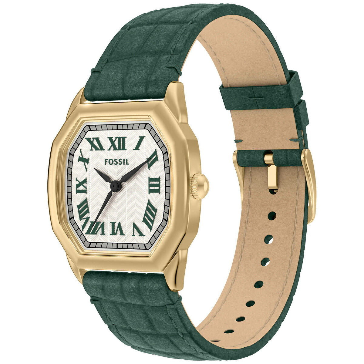 フォッシル FOSSIL 腕時計 レディース HARLOW 三針 グリーン クロコレザーウォッチ ES5427【2025 新作】