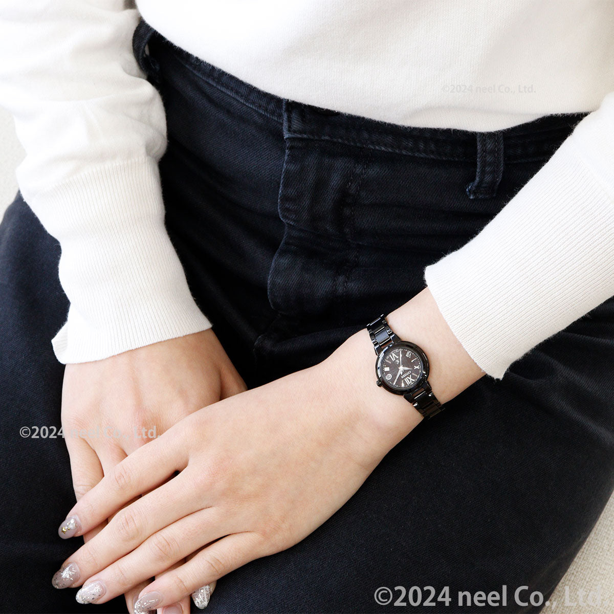 シチズン クロスシー CITIZEN xC エコドライブ 電波時計 ハッピーフライト 限定モデル 腕時計 レディース basic collection ES9435-77E【2025 新作】