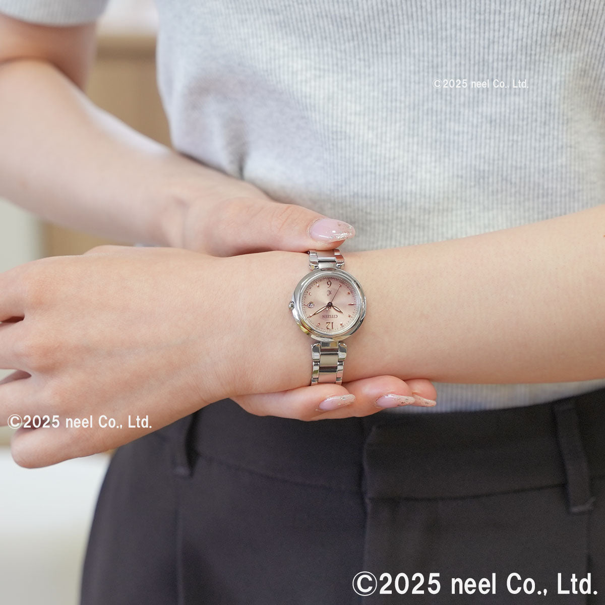 シチズン クロスシー エコドライブ 電波時計 xC ES9460-88W ティタニア ハッピーフライト レディース 腕時計 CITIZEN mizu collection【2025 新作】