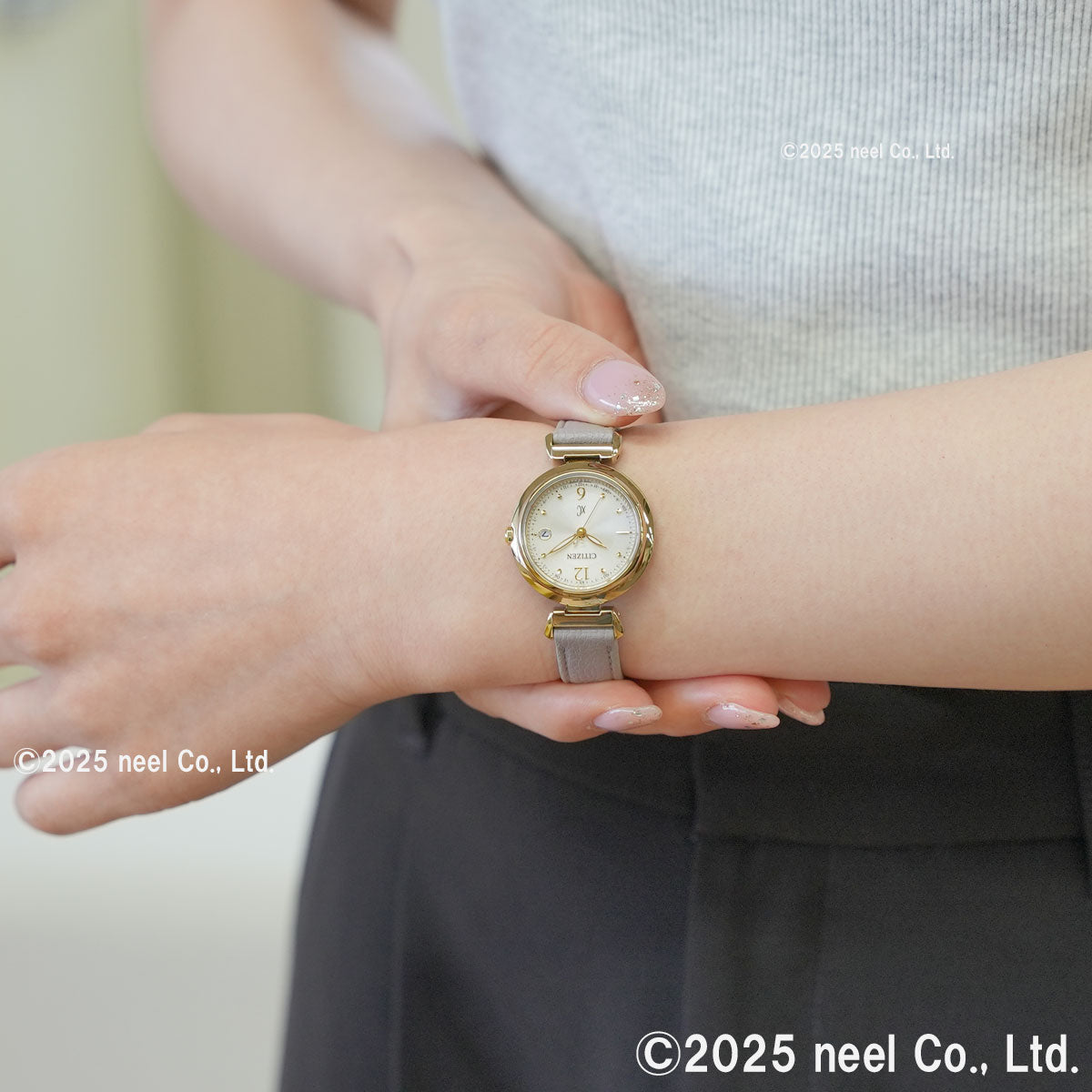 シチズン クロスシー エコドライブ 電波時計 xC ES9463-04A ティタニア ハッピーフライト レディース 腕時計 CITIZEN mizu collection【2025 新作】